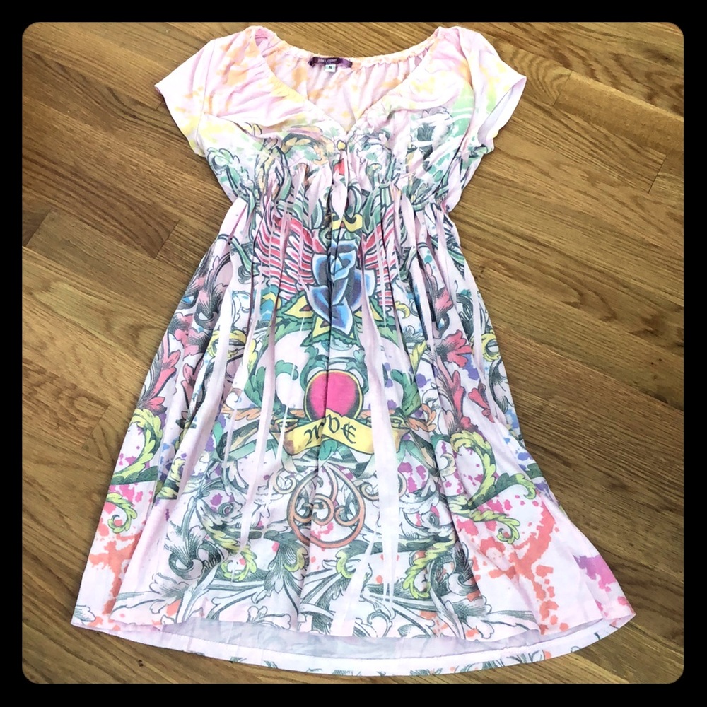 Fun tattoo print dress